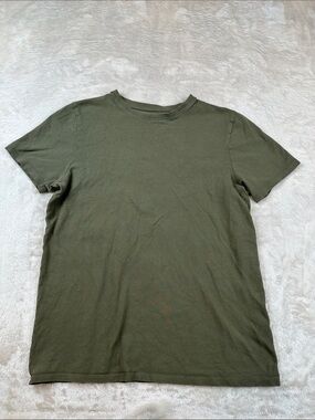 Primark Men's Olive Green Crew Neck Short Sleeve Tee